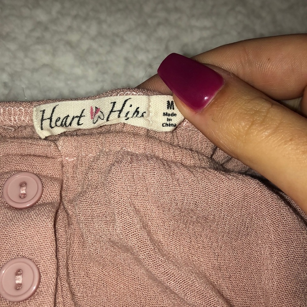 Light Pink Off Shoulder Top - Picture 2 of 2